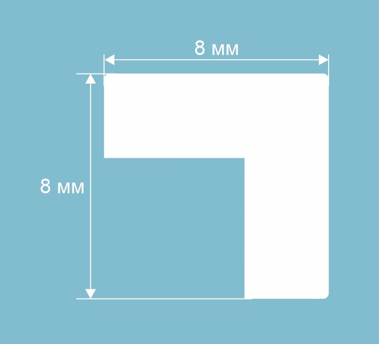 Угол декоративный Cosca AX004, 8х8